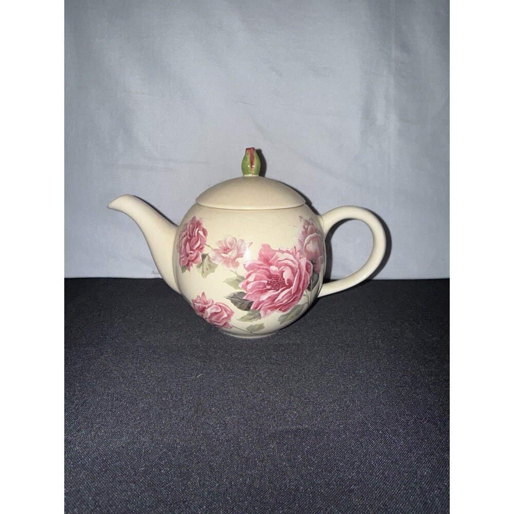 Telefloral Gift 100th Anniversary Mothers Day 2008 Floral Rose Porcelain Tea Pot